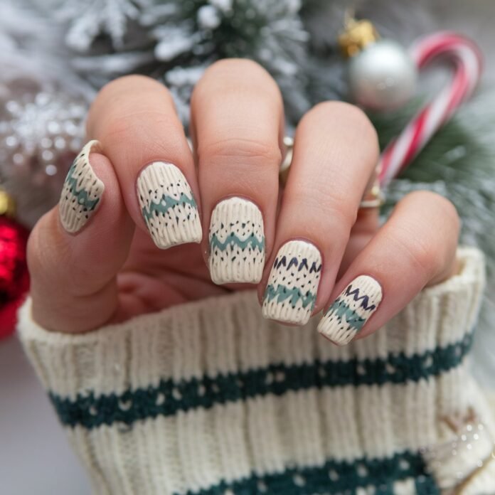 Cozy Sweater Nail Patterns