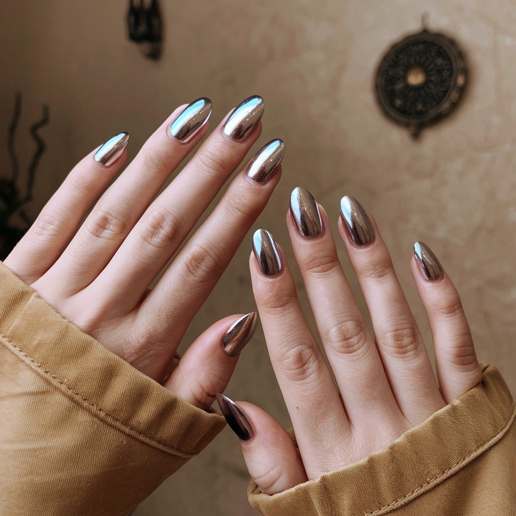 Ombre Chrome Nails