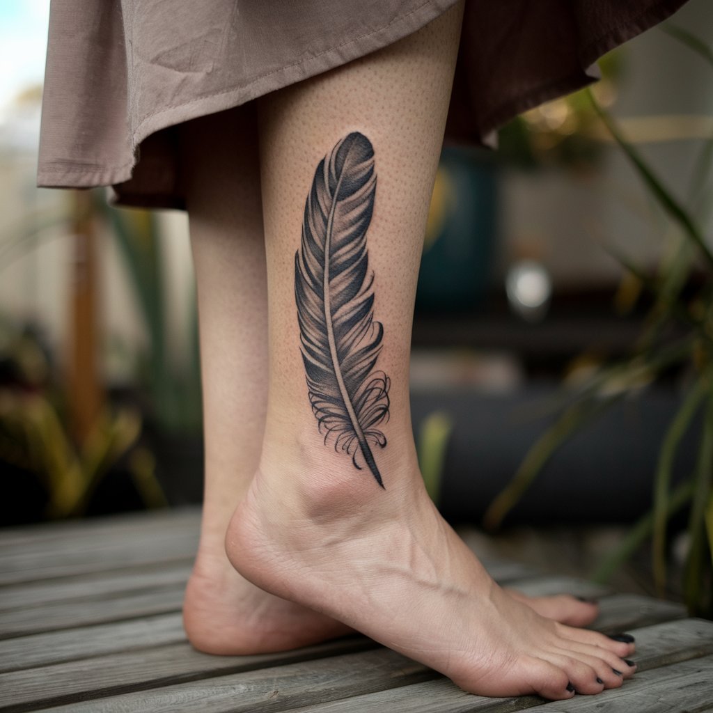 Feather Cover-Up Tattoos