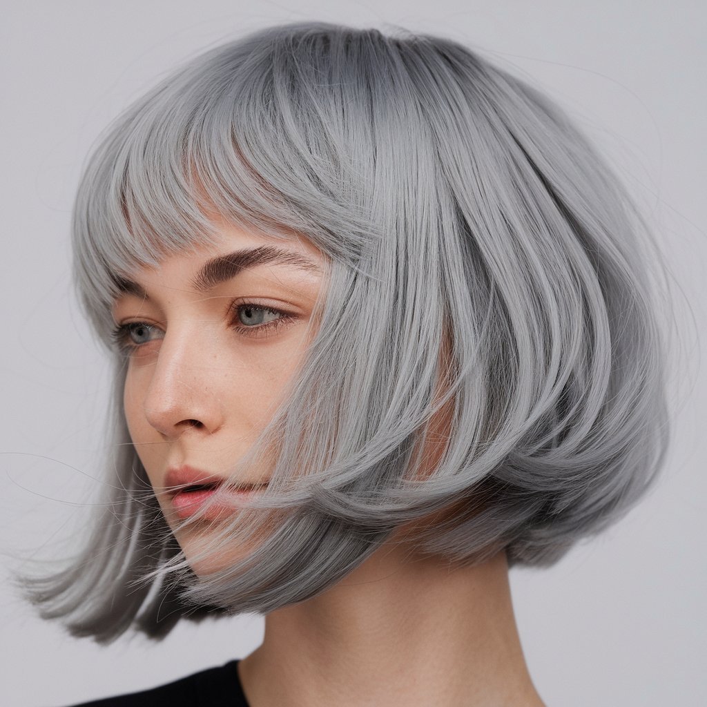 Grey Bob Hairstyle 