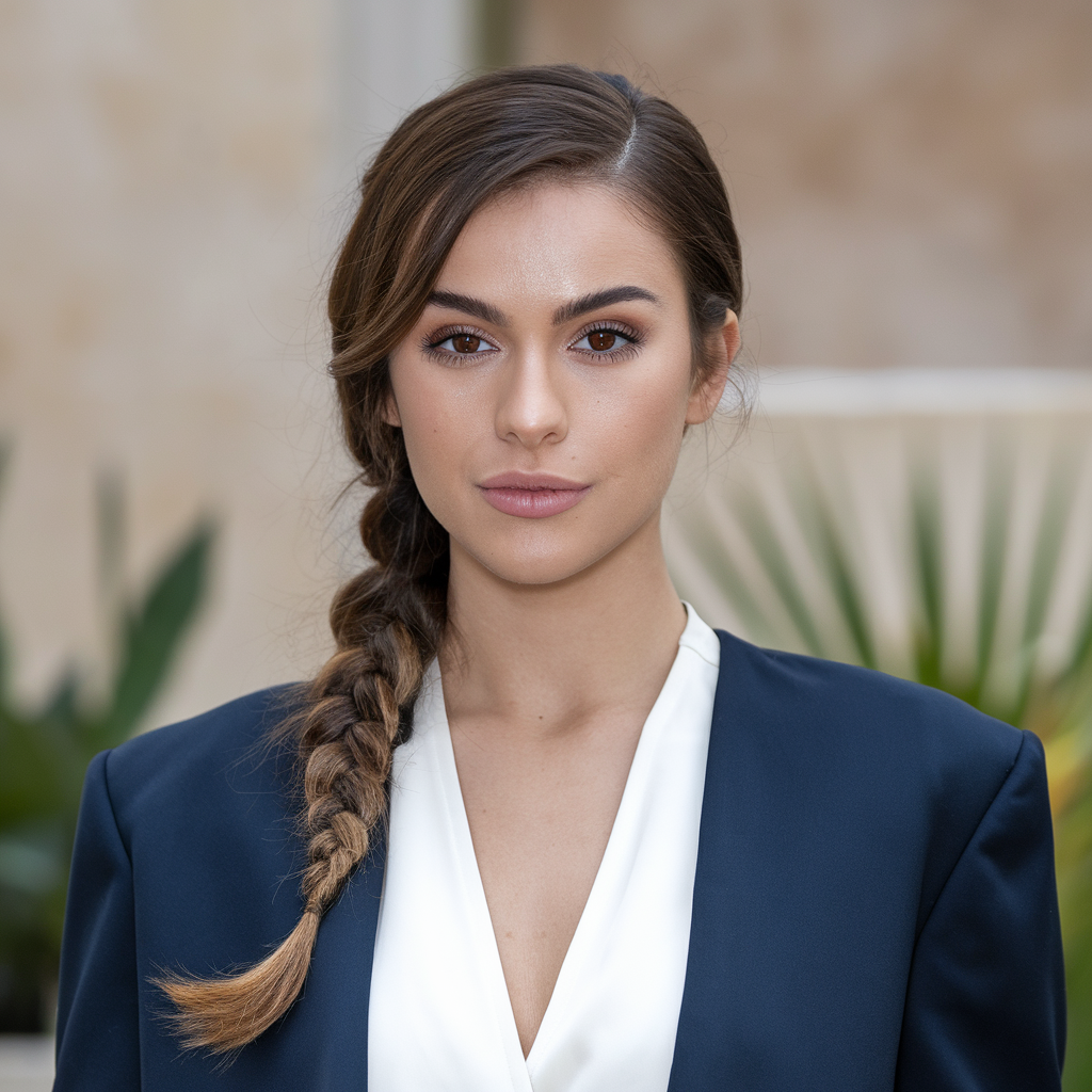 Braided Low Ponytail