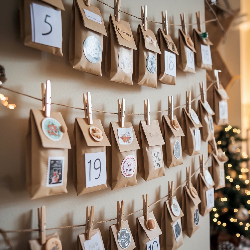 DIY Advent Calendar Wall Display