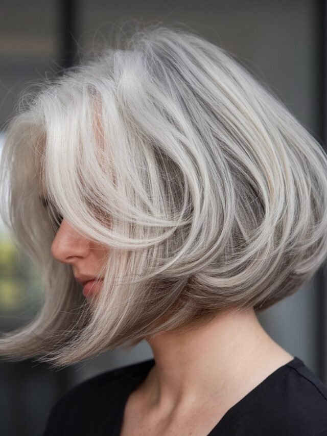 Stunning Grey Bob Hairstyle Ideas