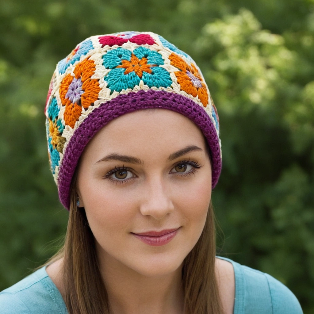 Granny Square Hat